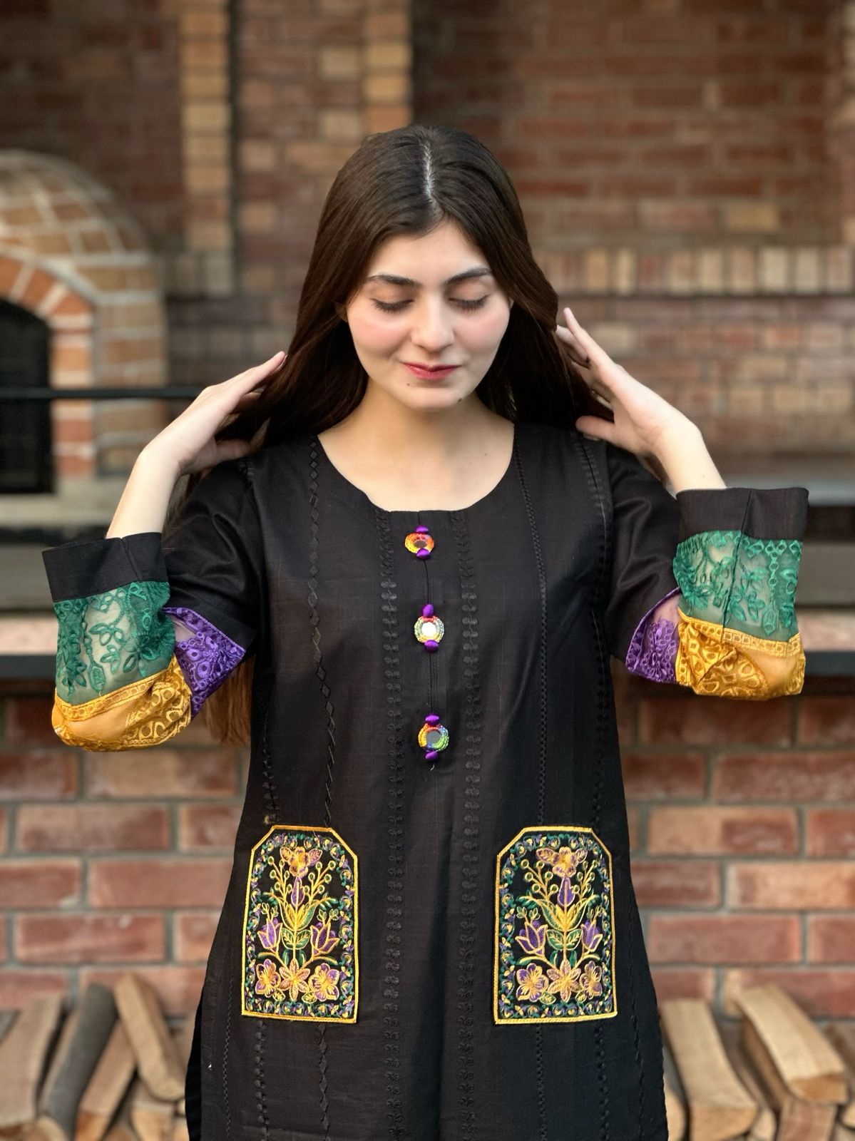 SELF – Double Pocket Embroidery 2PC