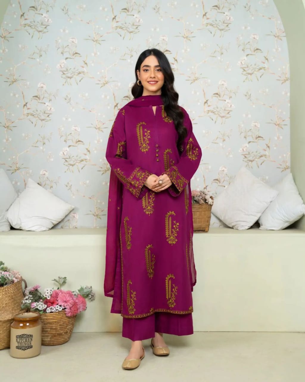 JASMINE – Embroidered Long Length 2PC