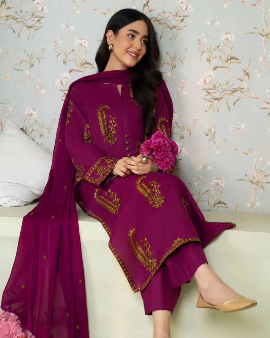 JASMINE – Embroidered Long Length 2PC