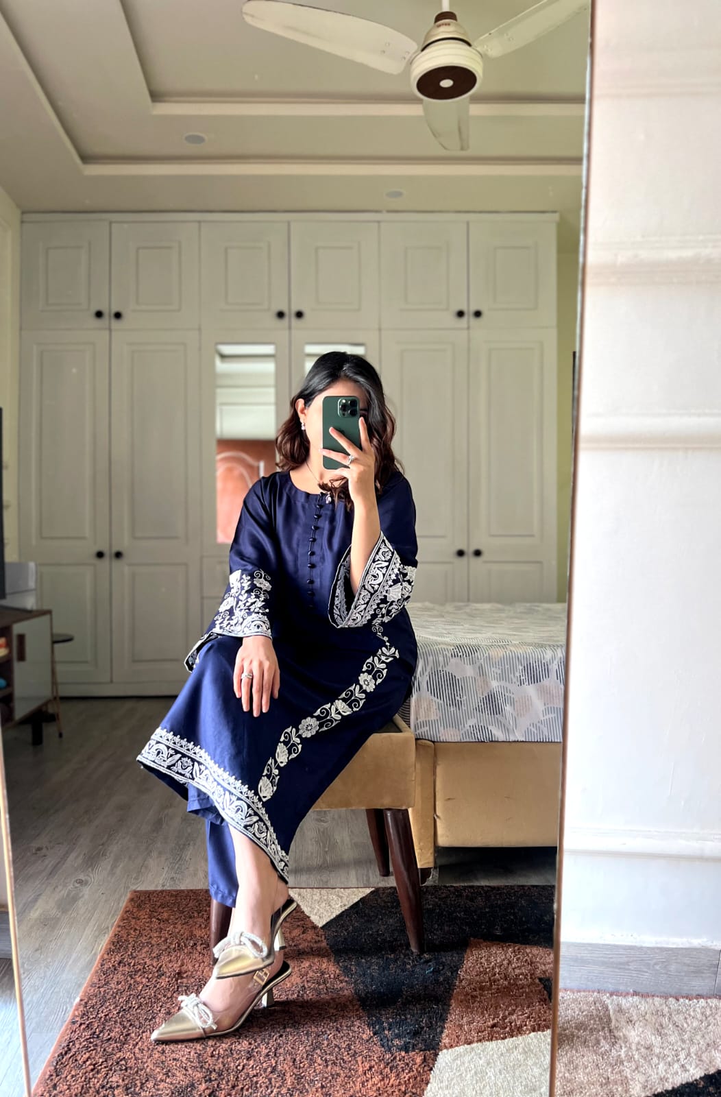 ARZU – Embroidered Long Length 2PC