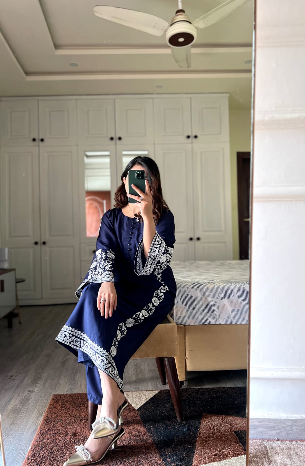 ARZU – Embroidered Long Length 2PC