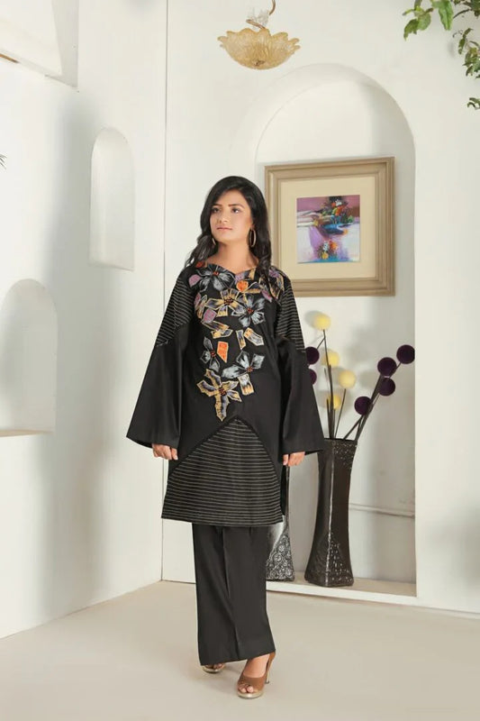 Black Abstract - Rohtas Clothing