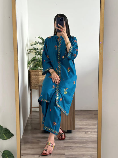 AAIRA SEQUENCE EMBROIDERY FRONT CUT 2PC