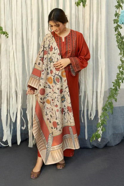 AYAT - Embroidered 3PC Suit