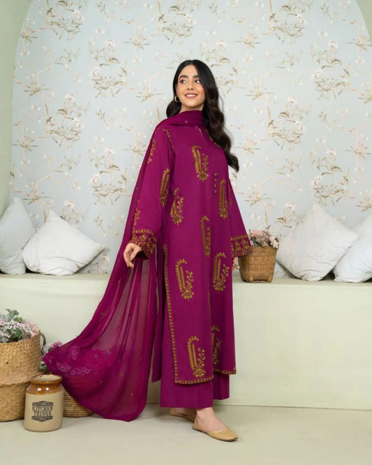 JASMINE – Embroidered Long Length 2PC