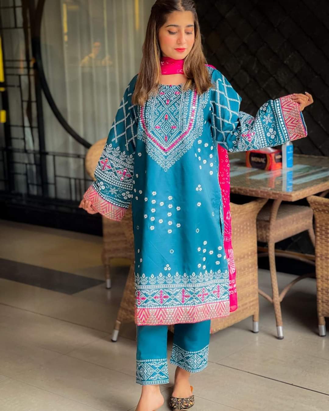 CHUNRI – Silk Premium 3PC Embroidered Set
